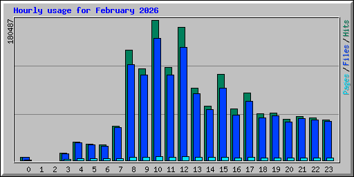 Hourly usage for February 2026